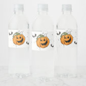 Werbegeschenk Halloween Pumpkin Wasserflaschenetikett (Flaschen)