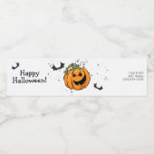Werbegeschenk Halloween Pumpkin Wasserflaschenetikett (Einzelnes Label)