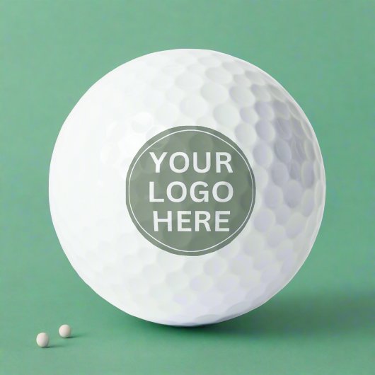 Werbegeschenk-Logo für Unternehmen mit Markenbezei Golfball