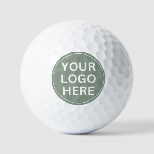 Werbegeschenk-Logo für Unternehmen mit Markenbezei Golfball (Vorderseite)