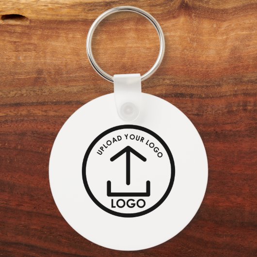 Werbegeschenke für berufliche Business-Logos Weiße Schlüsselanhänger (Rückseite)