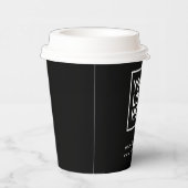 Werbegeschenke für Geschäftsleute Stilvolle Schwar Pappbecher (Rechts)