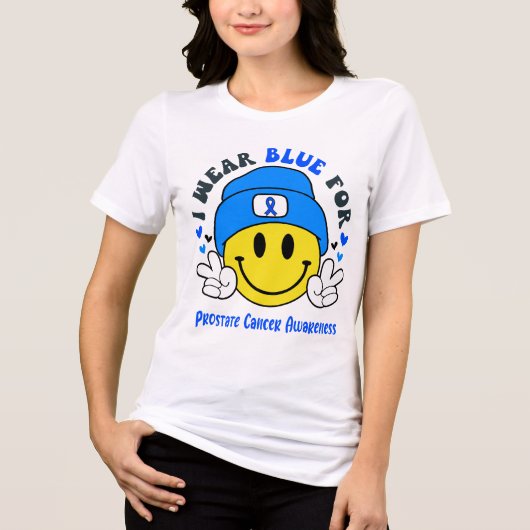 Werbegeschenke für Prostatakrebs Tri-Blend Shirt (Vorderseite)