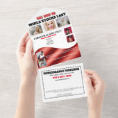 Werbegeschenke für Unternehmen Ideen DIY Foto Logo All In One Einladung (Abreißen)