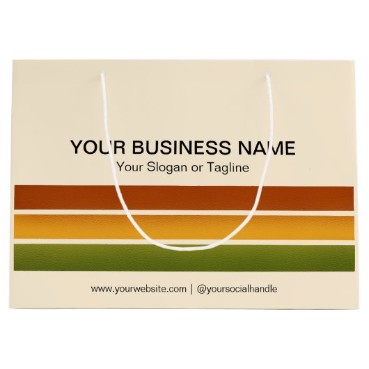 Werbegeschenke ohne Mindest-Zoll Große Geschenktüte (Vorderseite)