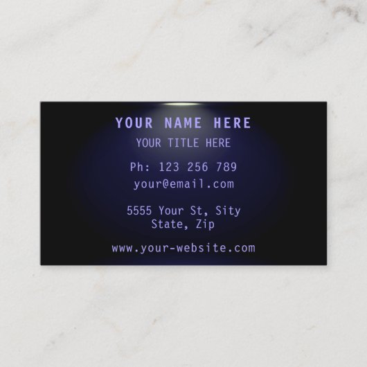 Werbegeschenkte Gestaltung Visitenkarte (Vorderseite)