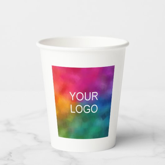 Werbegeschmackvolle Corporate Event einfach sauber Pappbecher (Rückseite)