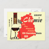 Werbegestaltung DDR Chemie Postkarte (Vorne/Hinten)