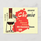 Werbegestaltung DDR Chemie Postkarte (Vorderseite)