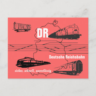 Werbegestaltung Deutsche Reichsbahn Postkarte