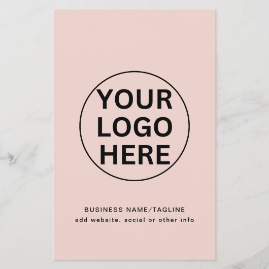 Werbegestaltung Firmenlogo und Text sauber rot pin Flyer (Vorne)