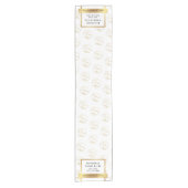 Werbegestaltung für elegante Business-Gold-Logos Kurzer Tischläufer (Vorderseite)