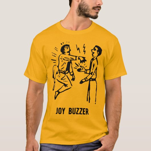 Werbegestaltung für Retro Joy Buzzer T-Shirt (Vorderseite)