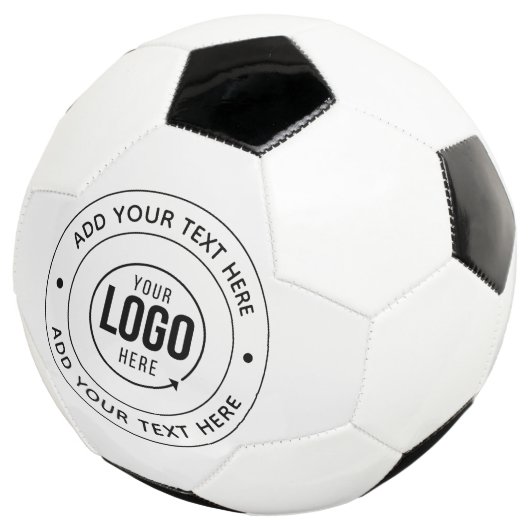 ⚽ Werbegestänge für Personalisierte Logos und Text Fußball (Dreiviertel)