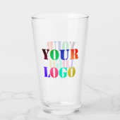 Werbeglas für Firmenlogo Glas (Rückseite)