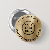 Werbegolden für Firmenlogos Button (Vorne & Hinten)