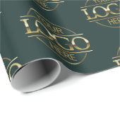 Werbegrün mit dem Logo für kundenspezifische Unter Geschenkpapier (Rolleneckpunkt)