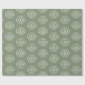 Werbegrün mit dem Logo für kundenspezifische Unter Geschenkpapier (Flach)