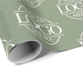 Werbegrün mit dem Logo für kundenspezifische Unter Geschenkpapier (Rolleneckpunkt)