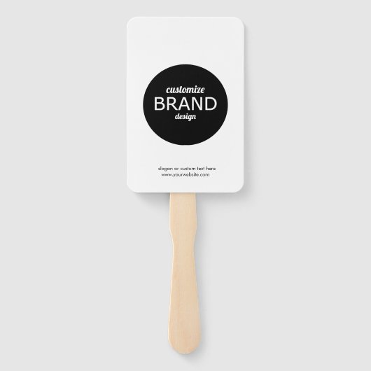 Werbehandschuh mit Logo | Modernes Minimalistisch Fächer (Rückseite)