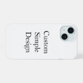 Werbeindividuelle einfache iPhone-Hülle iPhone 15 Hülle (Rückseite (Horizontal))