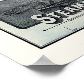 Werbekarte für Dampfschifffahrtswege 1891 Poster (Ecke)