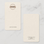 Werbekarte für neutrale Creme Visitenkarte (Vorne/Hinten)