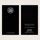 Werbekarte für soziale Medien mit schwarzer Add-Lo (Vorne & Hinten)