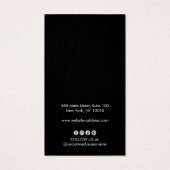 Werbekarte für soziale Medien mit schwarzer Add-Lo (Rückseite)