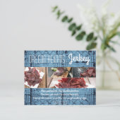 Werbekarte für Unternehmen Rustikale Zinn-Tafel Ce Postkarte (Stehend Vorderseite)