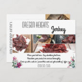 Werbekarte für Unternehmen - Tropische Blume Postkarte (Vorne/Hinten)