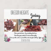 Werbekarte für Unternehmen - Tropische Blume Postkarte (Vorderseite)