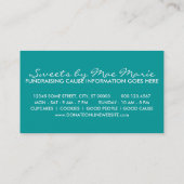 Werbekarten für Kuchen Visitenkarte (Rückseite)