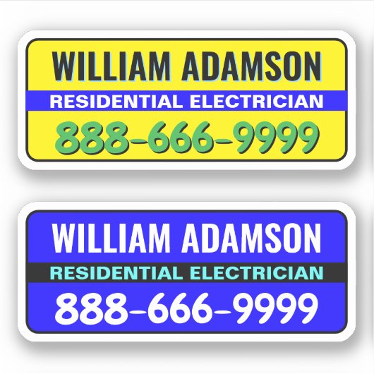 Werbekonzepte für Elektrogeräte - Kunden gewinnen Aufkleber (Vorderseite)