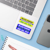 Werbekonzepte für Elektrogeräte - Kunden gewinnen Aufkleber (Laptop mit iPhone)