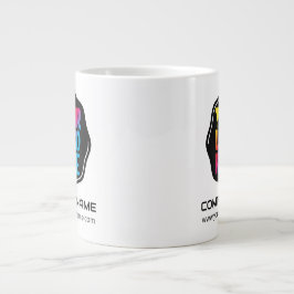 Werbelogo für personalisierte Unternehmen Jumbo-Tasse