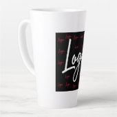 Werbelogo für personalisiertes Marketing Milchtasse (Linke Ecke)