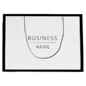 Werbelogo für Schwarzweiß-Unternehmen Große Geschenktüte (Vorderseite)