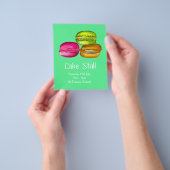 Werbemakaronen für den Verkauf von Kuchen-Stall-Ba Flyer (Gruppe)