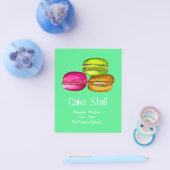 Werbemakaronen für den Verkauf von Kuchen-Stall-Ba Flyer (Einzeln)