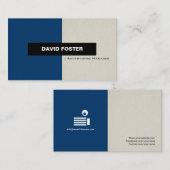Werbemanager - Einfach elegant Stilvoll Visitenkarte (Vorne/Hinten)