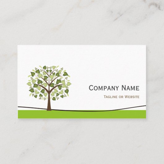 Werbemanager - Eleganter Wunschbaum Visitenkarte (Rückseite)