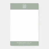 Werbemarken für das Logo "Grüne Unternehmen" Post-it Klebezettel (Vorderseite)