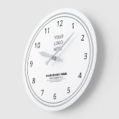 Werbemarken für Minimalistische Firmenlogo Große Wanduhr (Winkel)