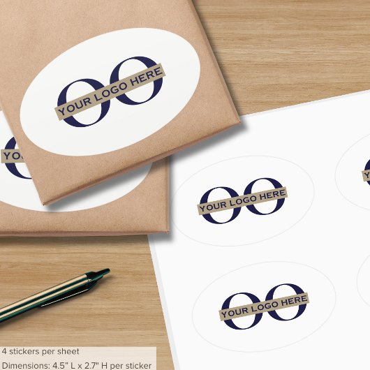 Werbemarken für Unternehmen mit benutzerdefinierte Ovaler Aufkleber