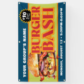 Werbemaßnahmen für kundenspezifische Burger-Bash-F Banner (Vertikal)