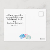 Werbemaßnahmen für Unternehmen Postkarte (Rückseite)