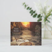 Werbematerial des Autors als verschleierte Kante Postkarte (Stehend Vorderseite)