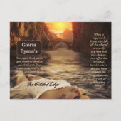 Werbematerial des Autors als verschleierte Kante Postkarte (Vorderseite)