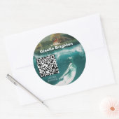 Werbematerial für Logos Runder Aufkleber (Umschlag)